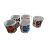 Set of 5 mug Mobil