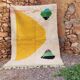 Tapis berbère naturel artisanal 2.5x1.5 m