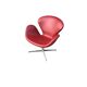 Swan chair by Arne Jacobsen for Fritz Hansen in Indian red leather