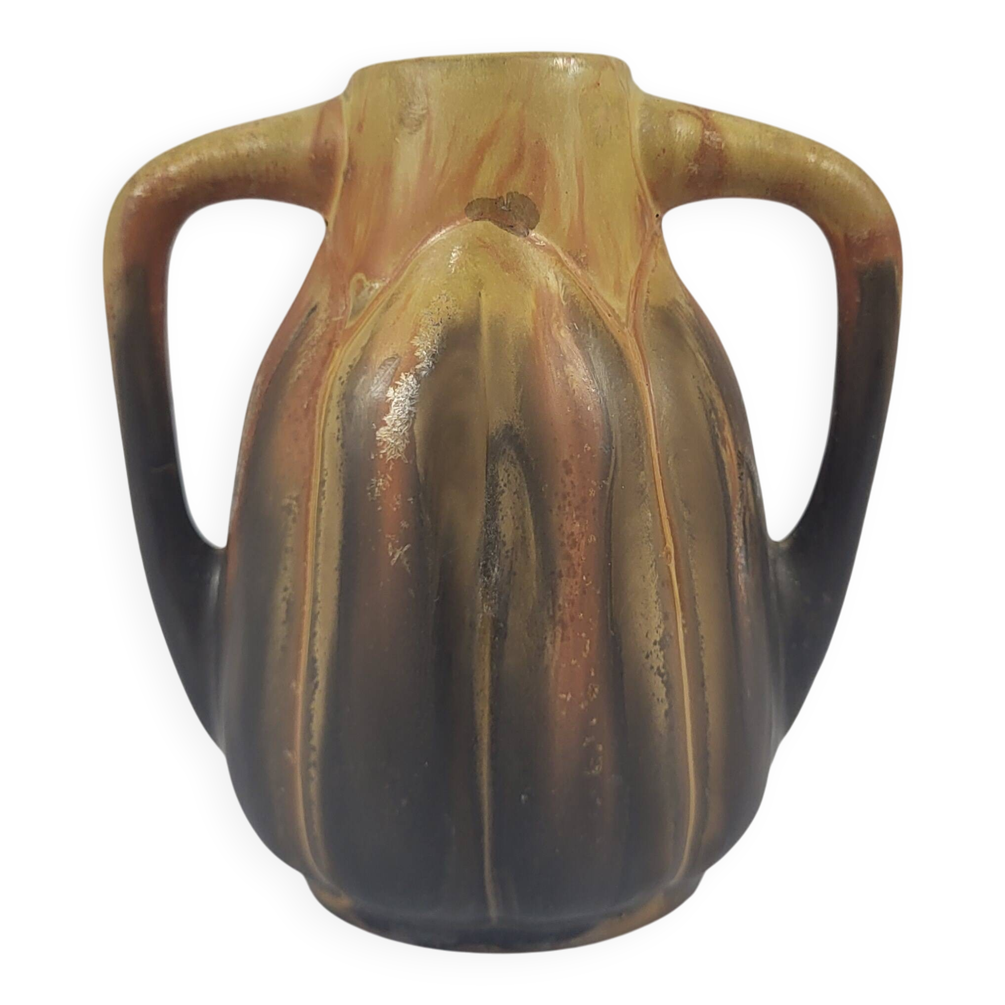 Stoneware vase signed Gilbert Méténier Art Deco