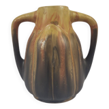 Stoneware vase signed Gilbert Méténier Art Deco