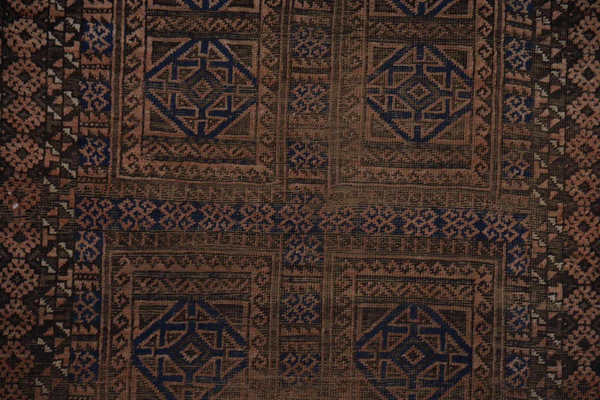 Vintage Turkish handmade rug 125x212 cm