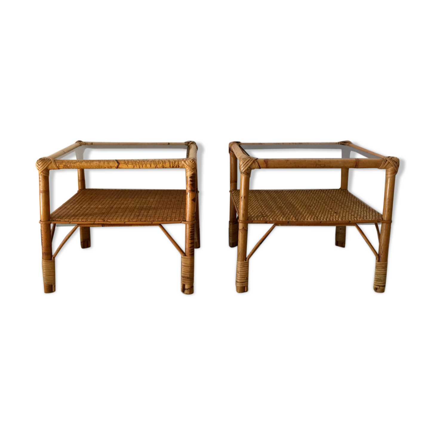 Vintage rattan horses in the 70s