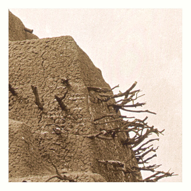 Ancient photograph of a ground mausoleum in Timbuktu