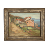 Paysage suédois du milieu du siècle, A. Ericson, 1955
