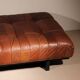 Lit de jour 'DS-80' en cuir patchwork cognac par De Sede, Suisse