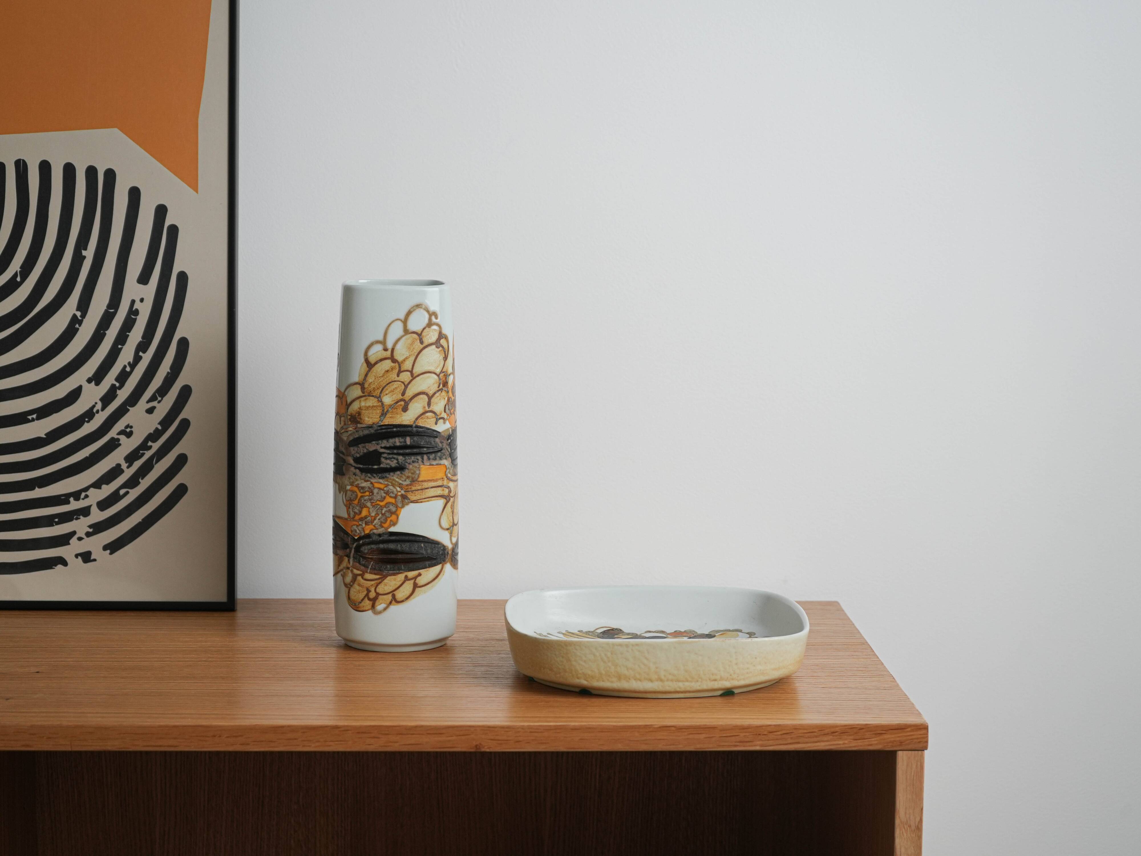 Vase en porcelaine, design danois, années 1960, fabriqué par Royal Copenhagen