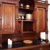 Armoire éclectique en chêne, design allemand, entre-deux-guerres, production : Allemagne