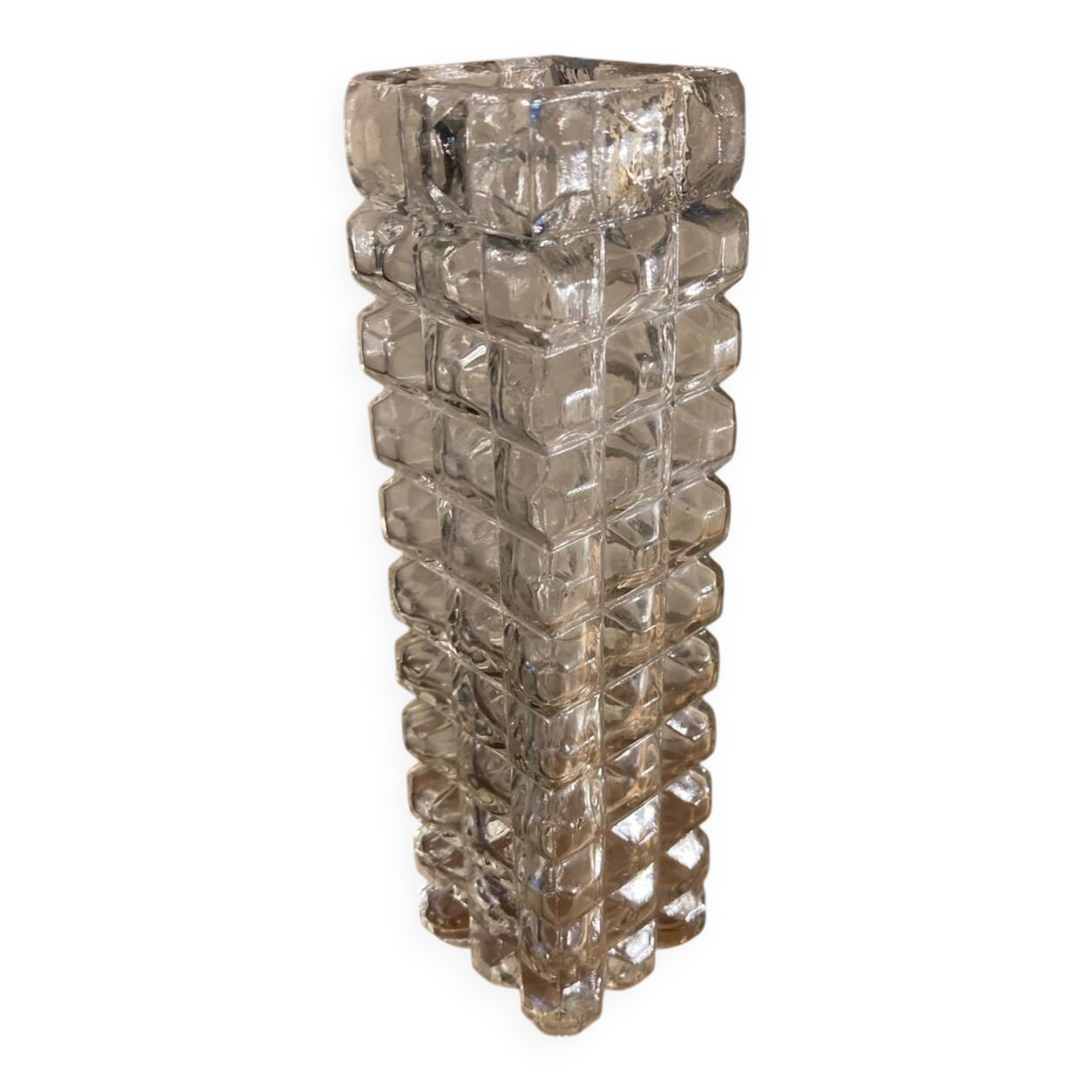 Bubble glass vase