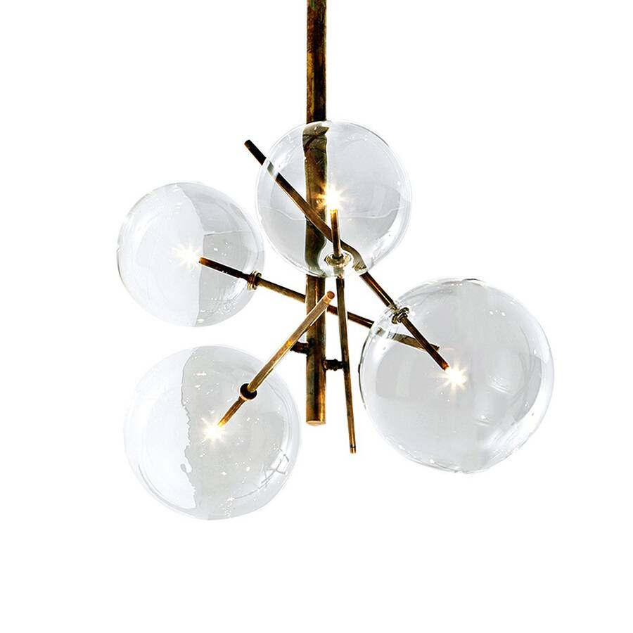 Suspension Gallotti & Radice, Bolle 4 lamps
