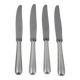 Christofle America, Art Deco, 4 silver-plated table knives, excellent condition.