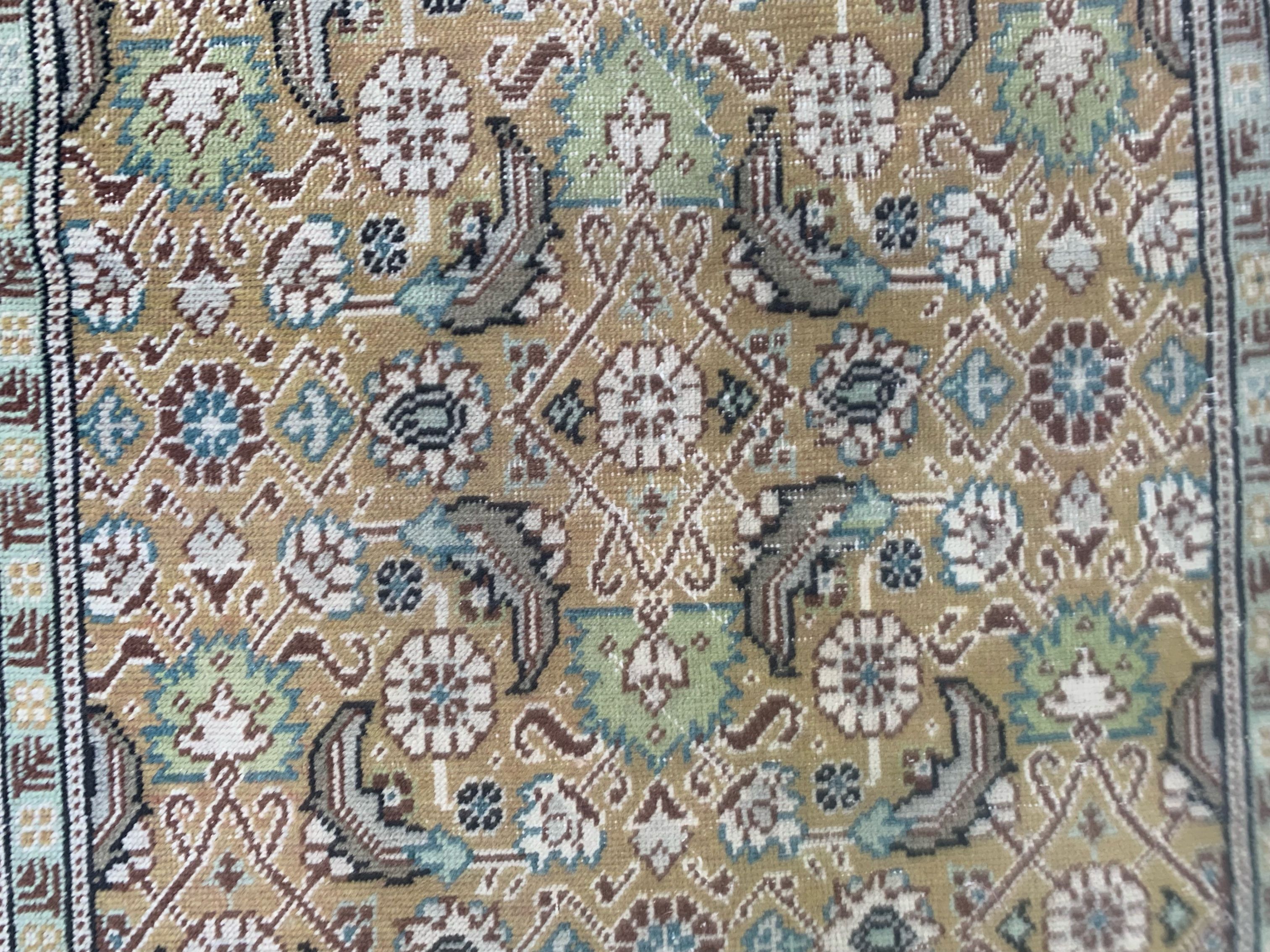 Vintage turkish rug 165x91cm carpet