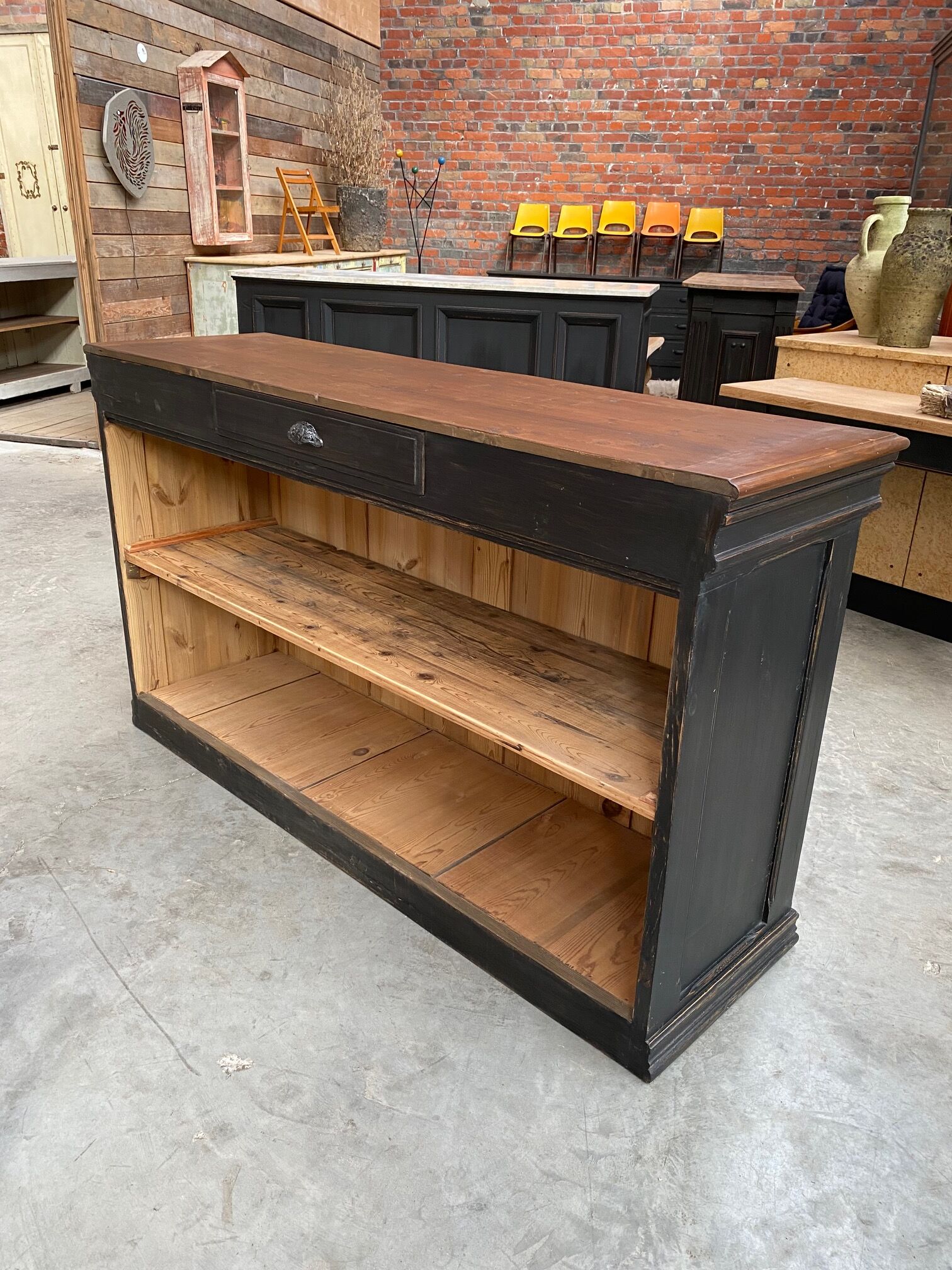 Counter beginning XXth patinated