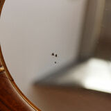 Oval art deco mirror