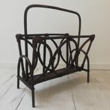 Rattan magazine holder