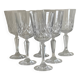 6 verres à vin en cristal, 1980