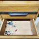 Vintage desk wooden feet compasses