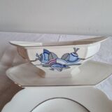 Lot saucier et ramequin porcelaine