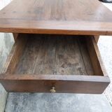 Rustic burgundy farm table 19th -1m80