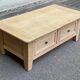 Renovated coffee table in solid oak 1980