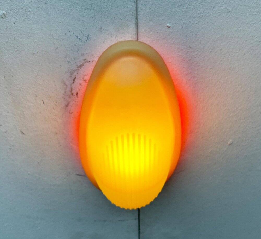 Postmodern Italian silicone wall lamp model Drop 1 by Marc Sadler for Arteluce, 1990s.