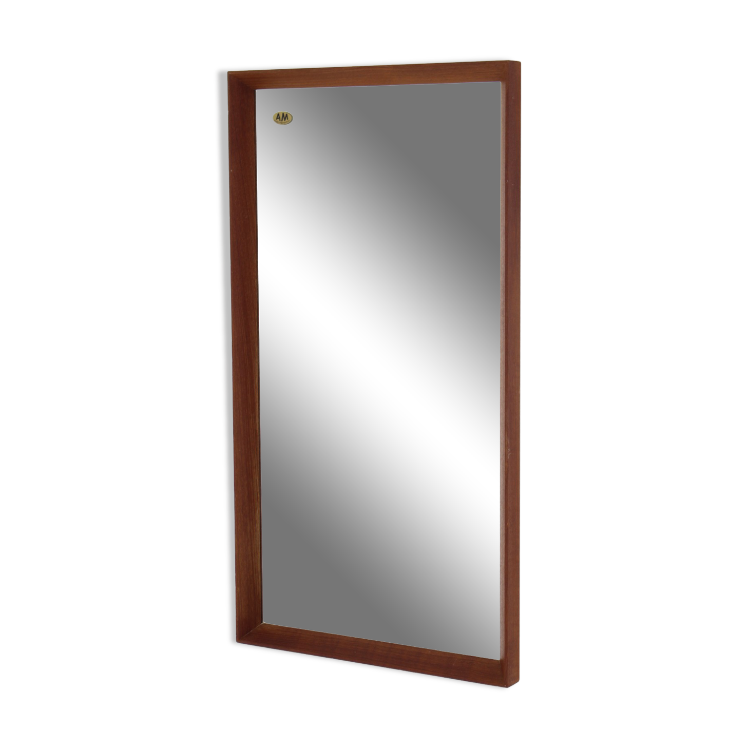 1970s Teak Wall Mirror, Denmark