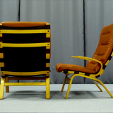 Pair of armchairs leather 1970