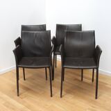 Set of 4 Léa chairs, Zanotta