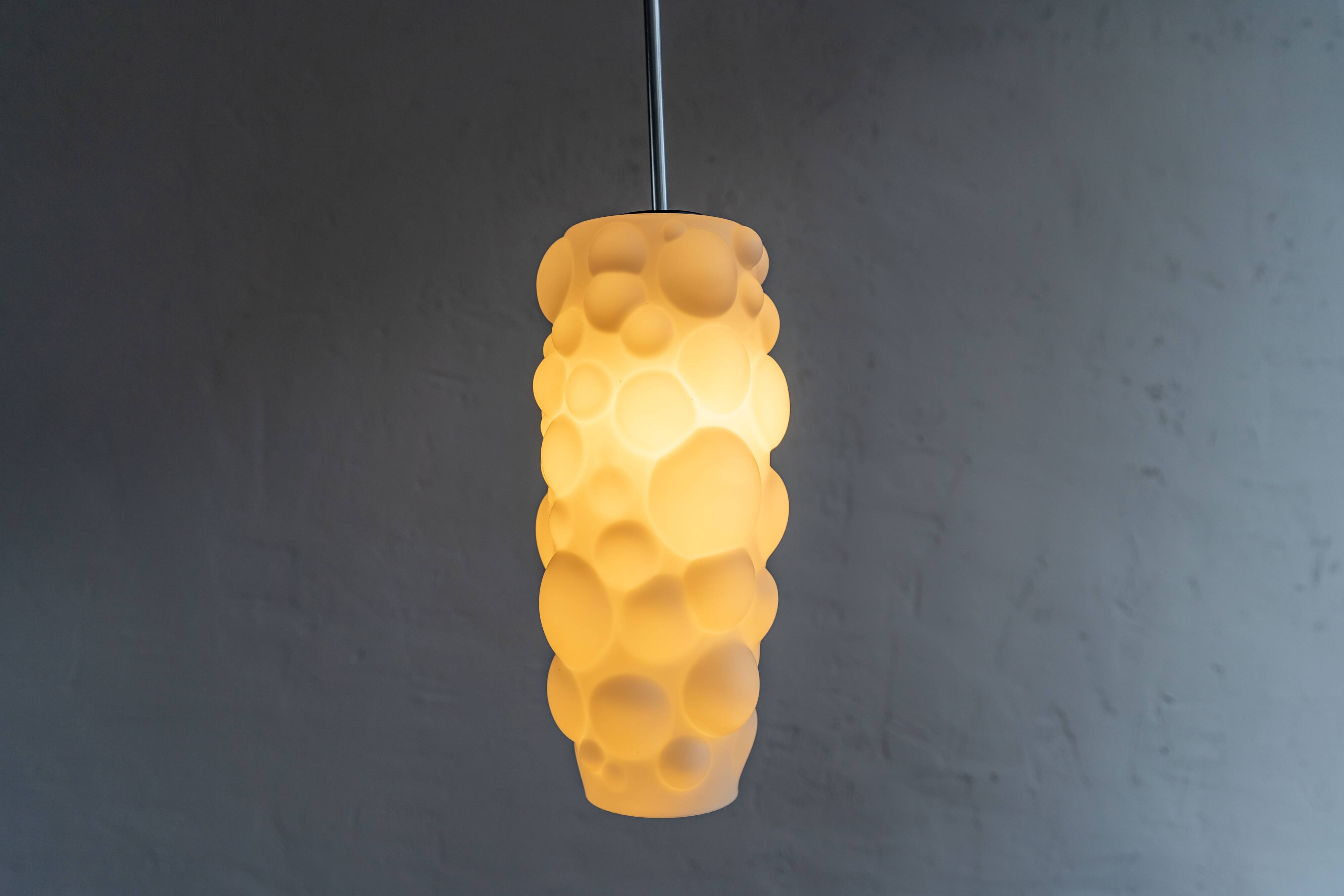 Bubbles Glass Pendant by Osvětlovací Sklo, 1970s