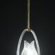 Set of 2 Pink and Transparent Murano Glass Chandelier by Barovier e Toso, 1950s