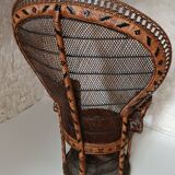 Emmanuelle rattan armchair Kok Maison 1970