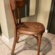 Old bistro chair with caned seat