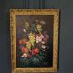 Oil on canvas by Picquet still life bouquet of flowers 1930