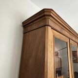 Armoire/bibliothèque noyer américain vitrée