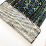 Original Abstract Scandinavian High Pile Abstract Rya Rug Carpet, Sweden, 1960s 115x195cm