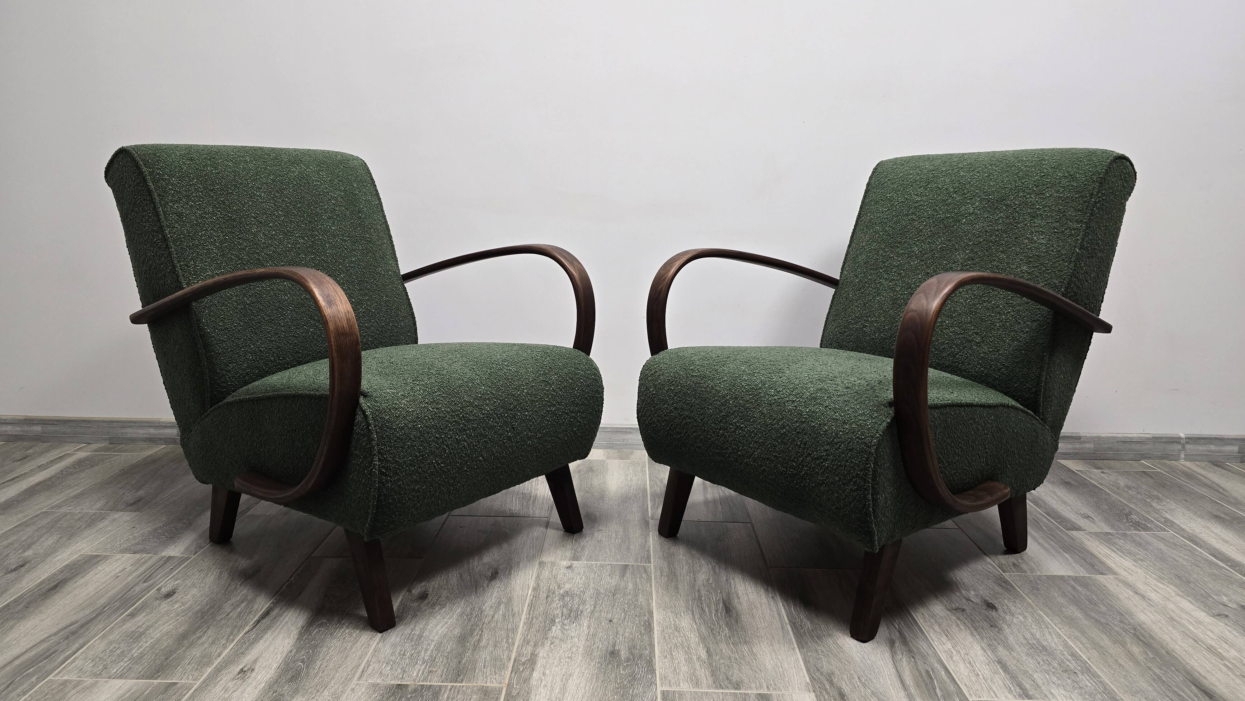 Armchairs by Jindrich Halabala, 1940s