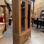 Oak display cabinet from the early 20th century.