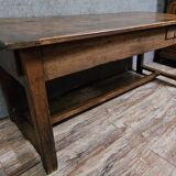 Large antique solid wood table from the Louis XIV period.