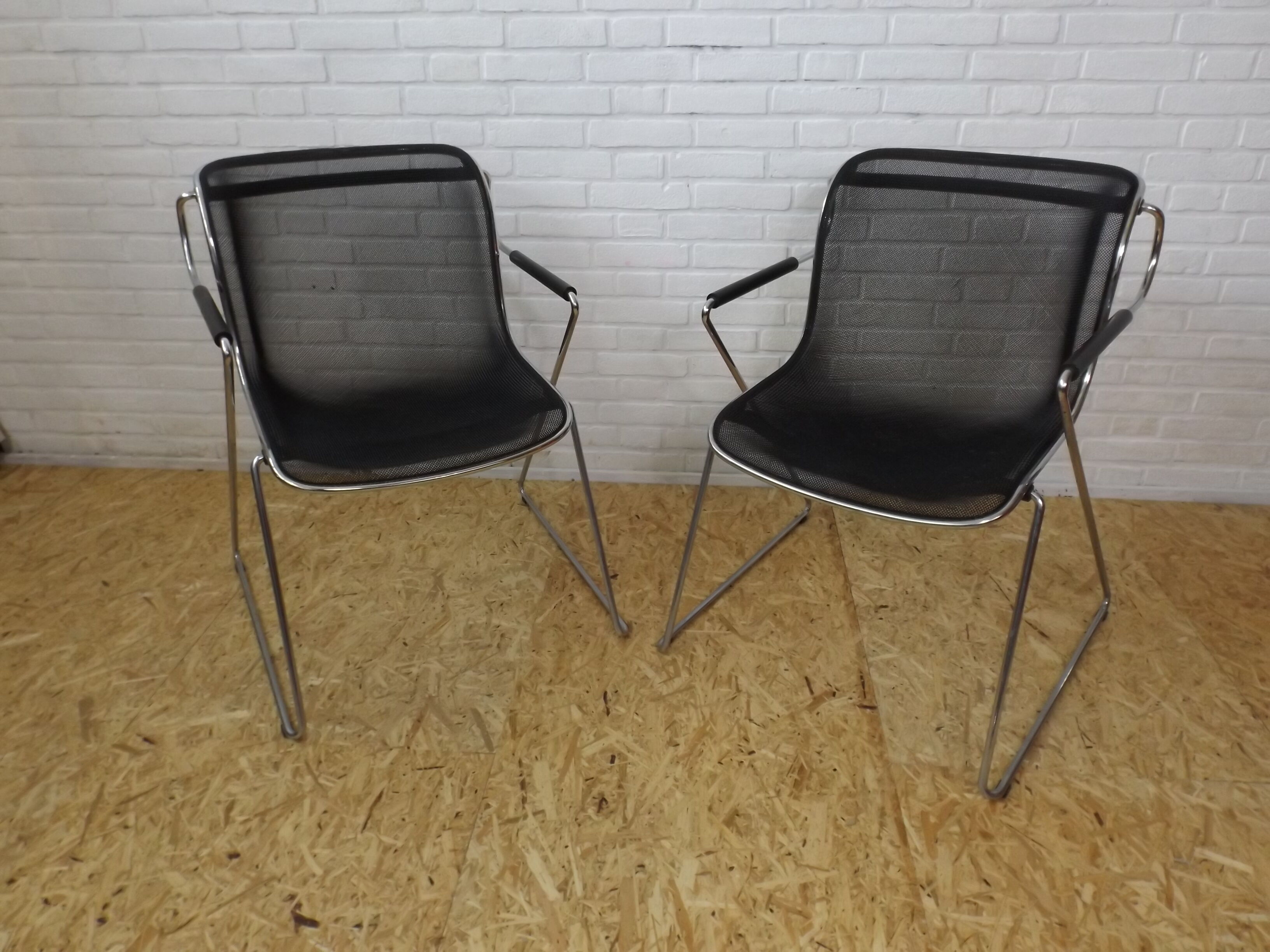 2 Penelope chairs by Charles Pollock