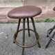 duo of industrial stools