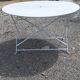 Table de jardin fer ronde et repliable