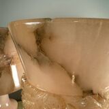 Pink alabaster lamps from the 60s (X2)