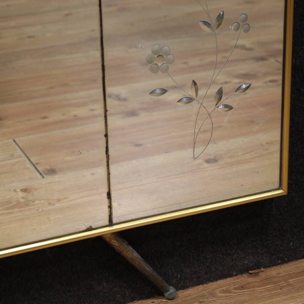 20th-century designer mirror coat rack