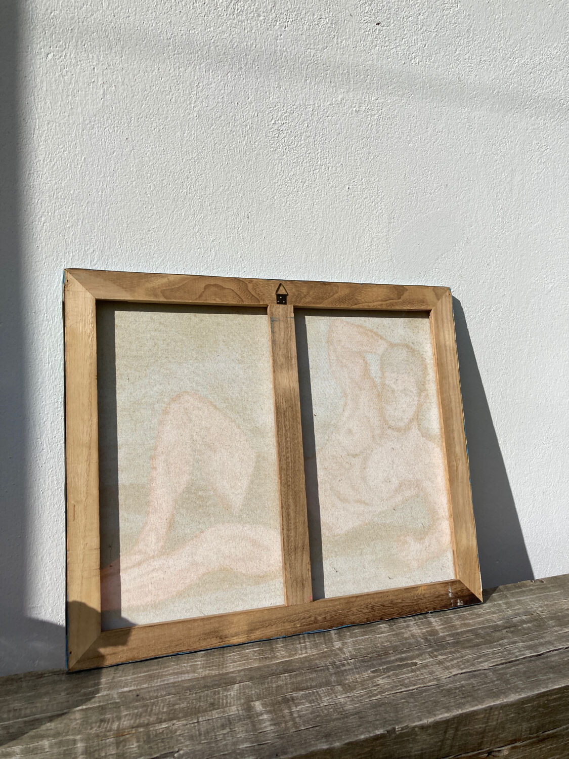 Naked man oil portrait