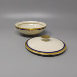 1950s Gorgeous White, Blue and Gold Tea Set/Coffee Set in Bavaria Porcelain. Made in Germany