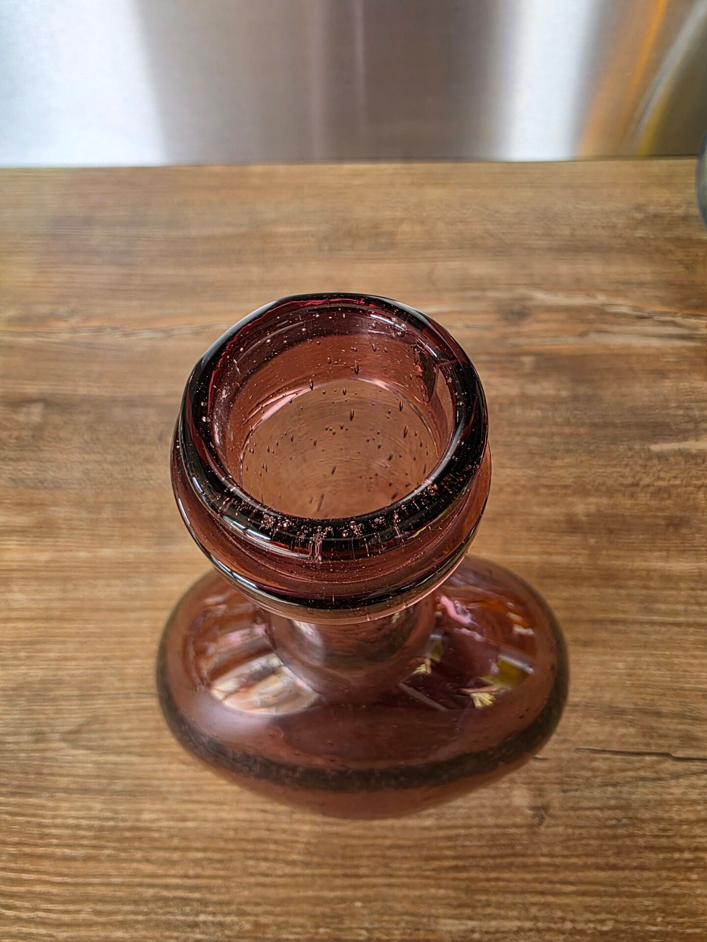Lot 3 carafes / flacons verre bullé de Biot