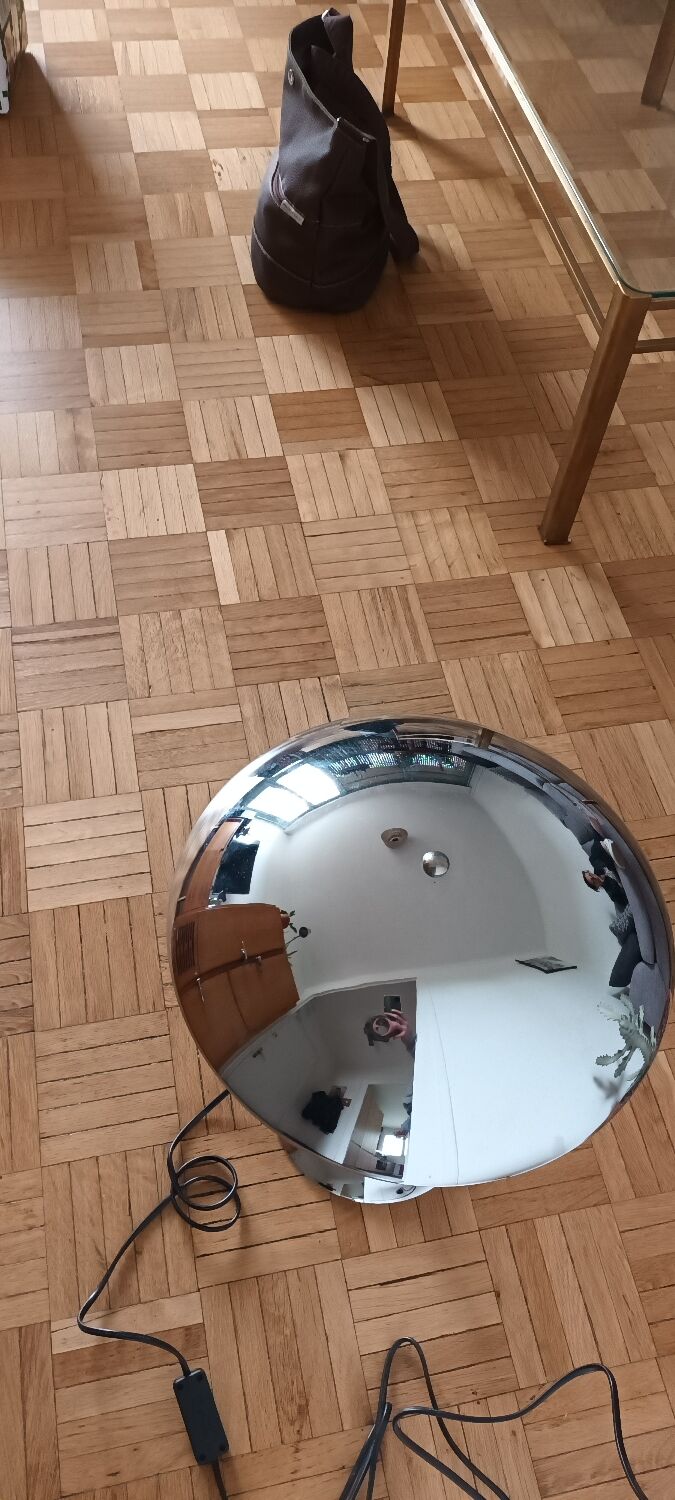 Vintage liner mushroom lamp