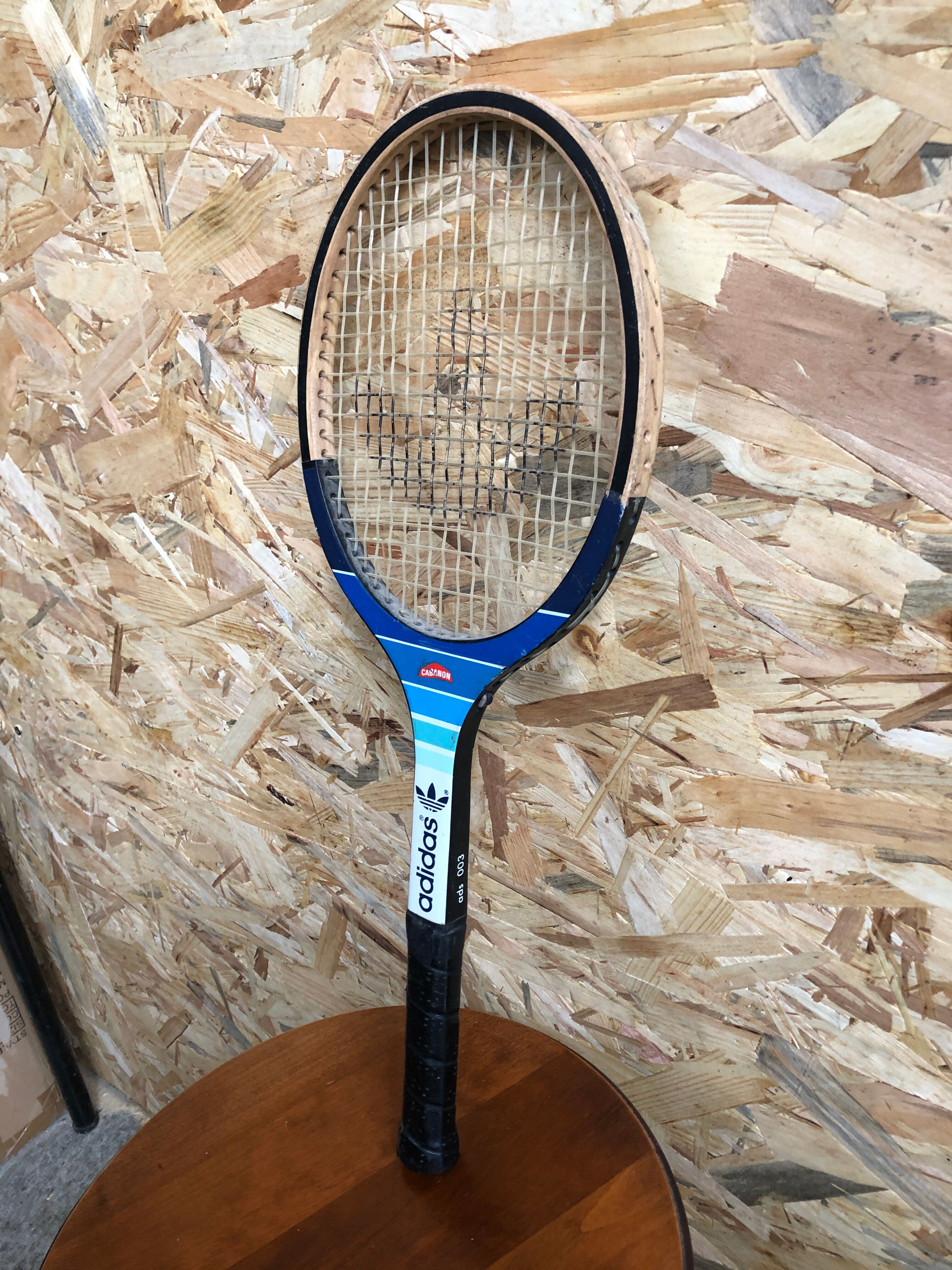 Old racket tennis adidas kid wood
