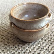 Set of 2 sandstone bowls