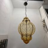 Extra Large Wrought Iron Light Pendant 1970’s